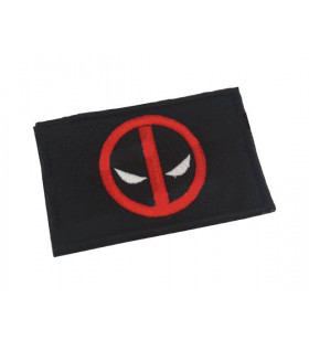 Patch Brodé Deadpool Rouge / Noir 80x50mm