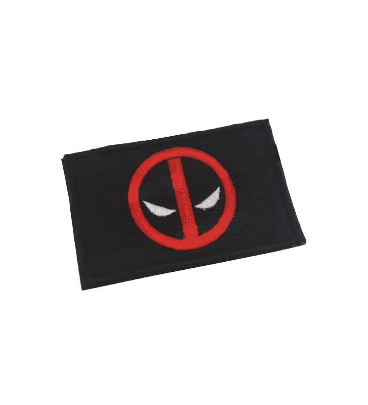 Patch Brodé Deadpool Rouge / Noir 80x50mm