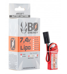 BO Lipo 7.4V 250Mah Mini Tamiya 25C HPA / Drum