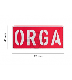 JTG ORGA Rouge/Blanc Patch PVC