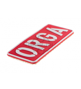 JTG ORGA Rouge/Blanc Patch PVC