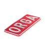 JTG ORGA Rouge/Blanc Patch PVC