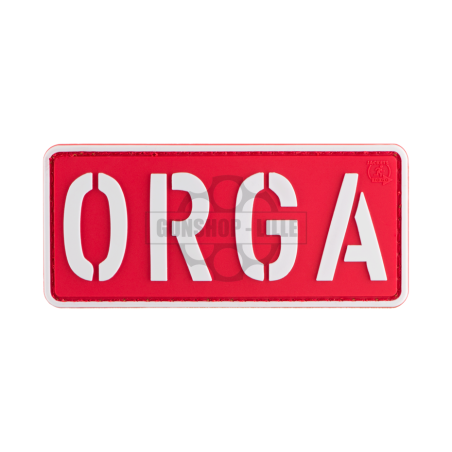 JTG ORGA Rouge/Blanc Patch PVC