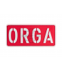 JTG ORGA Rouge/Blanc Patch PVC