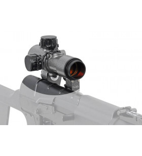 JJ Airsoft Red Dot Gris Dragunov/SVD/AK47/AK74 1X30mm Rét:Rouge