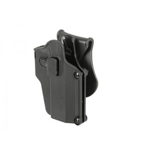 Amomax Holster Rigide Universel Noir Rotatif 360° Per-Fit