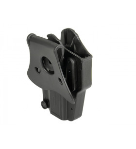 Amomax Holster Rigide Universel Noir Rotatif 360° Per-Fit