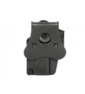 Amomax Holster Rigide Universel Noir Rotatif 360° Per-Fit