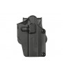 Amomax Holster Rigide Universel Noir Rotatif 360° Per-Fit