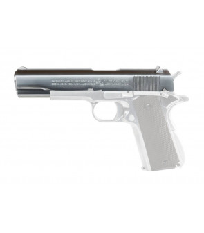 AW Custom / WE Culasse Métal Origine Colt 1911 Silver GBB