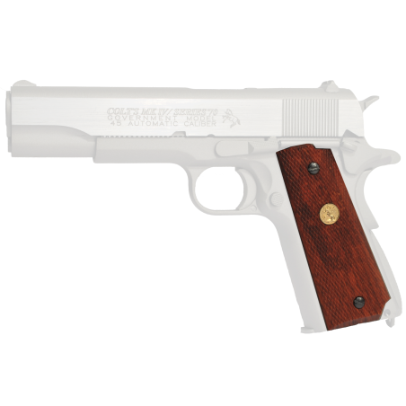 KWC Plaquettes 1911 MKIV Co2 Rail Gun Brown Ref:180529