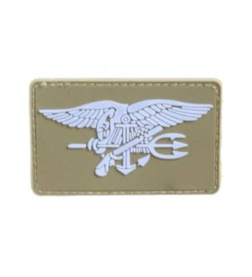 Patch PVC Navy Seals Vert/Blanc 75x50mm