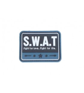 ACM Patch PVC SWAT Fight for L/L Bleu/Noir 70x50mm