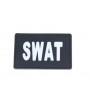 Patch PVC SWAT Blanc/Noir 75x50mm