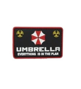 Patch PVC Resident Evil Umbrella Everything is in the Plan 80x50mm