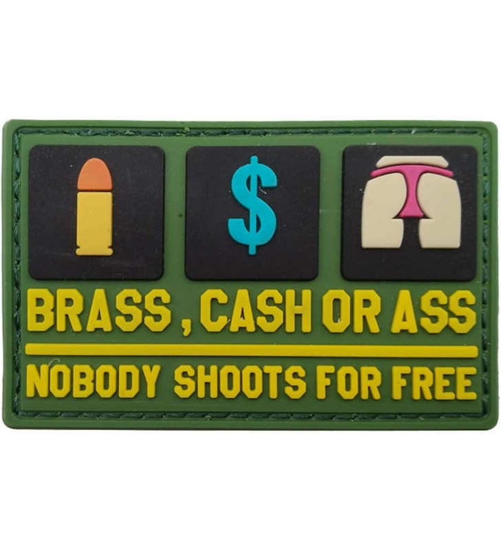 Patch PVC Brass Cash & Ass OD