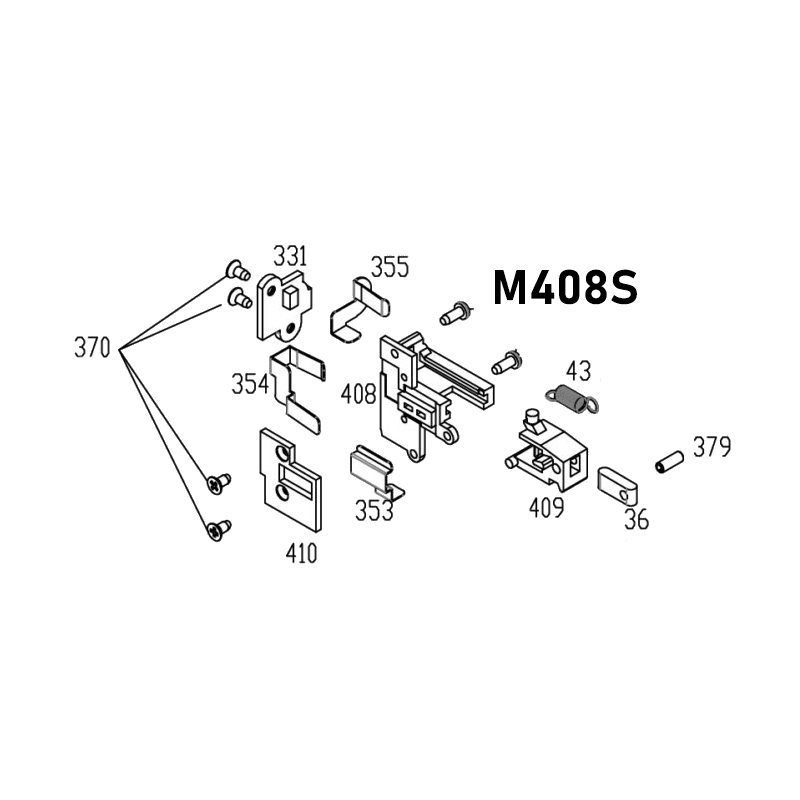 KWA Contacteur Complet QRF / Ronin AEG Part-M408S