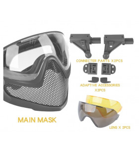 WoSport Pilot Mask (Steel mesh version) - OD