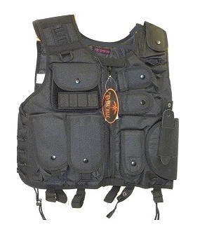 Dmoniac Veste Tactique SWAT Noir