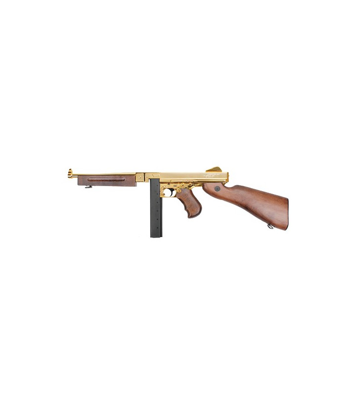 King Arms Thompson M1A1 Miltary Gold  Bois / Métal 420BBs 1J