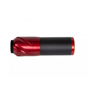 ACM Silencieux carbone DSL2 36x100mm - Rouge