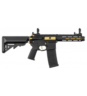 Lancer Tactical LT-32 M4 Hellion 7" Noir/Gold 120BBs 1J