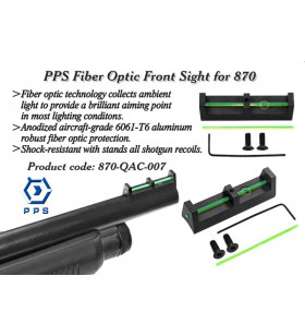 PPS Front Sight M870 PS Fibre Optique