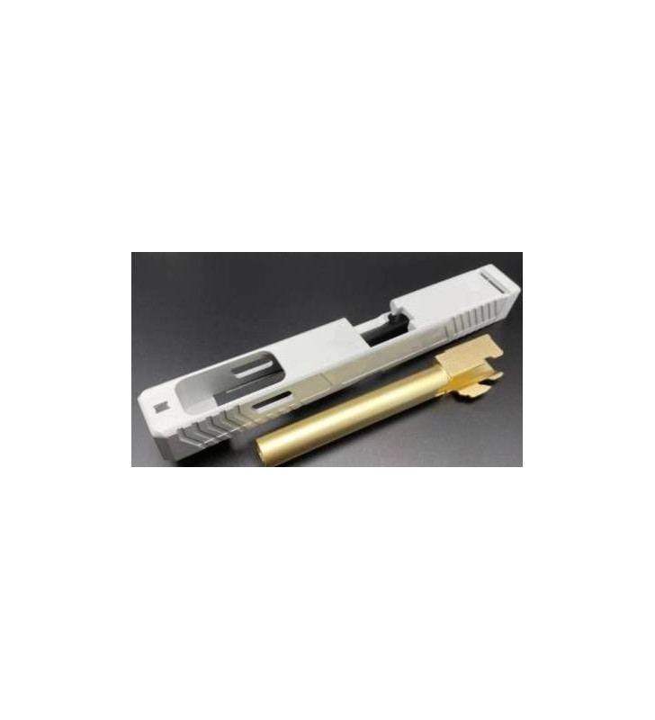 ACM Alu Slide/Outer Barrel Combat Master G34 Silver/Gold John Wick