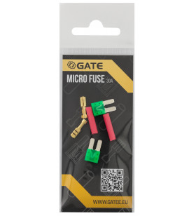 Gate Lot de 2 Micro fusibes 30A + Cosses Moteur