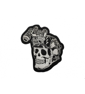 ACM Patch Brodé Groupe Type:F. Skull NVG Noir/Blanc 85x80mm