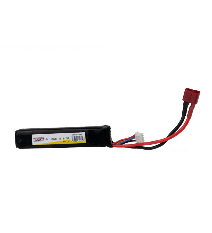 Swiss Arms Lipo 11.1V 1100Mah Dean 25C Mono