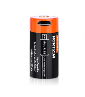 ACM CR123A 3.7V 650Mah Rechargeable Micro USB