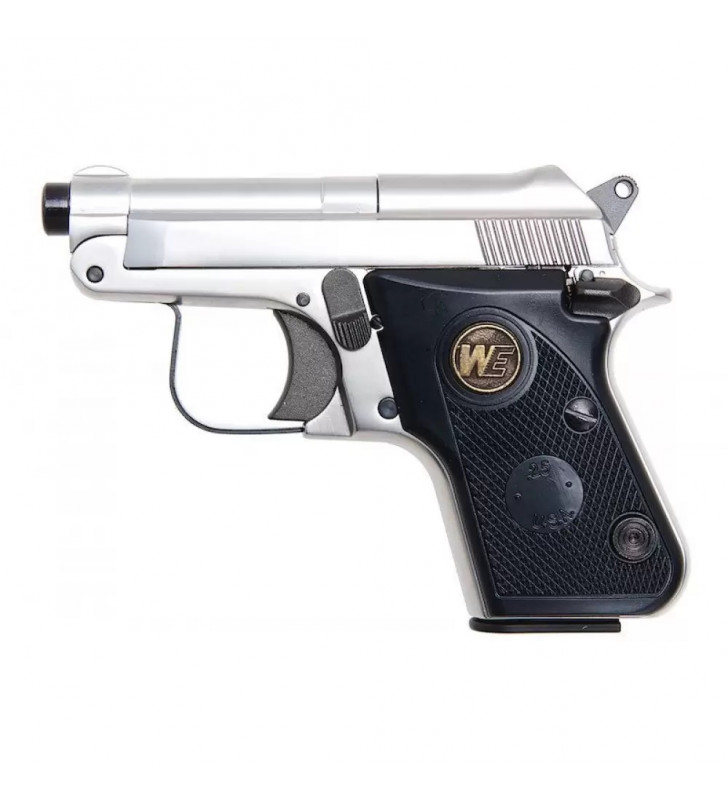 WE Pistolet 950 Silver Gaz Métal 8BBs 0.7J