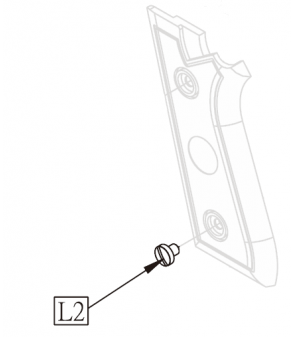 KWC x1 Vis Noir Plaquette / Grip PT99 GBB Co2 Part-L2 Cybergun 210508