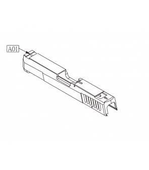 KWC Slide Taurus 24/7 G2 GBB Co2 Métal Noir Part-A01 (210520/210529)