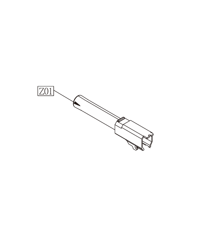 KWC Canon Externe Silver Taurus 24/7 G2 GBB Co2 Origine Part-Z01