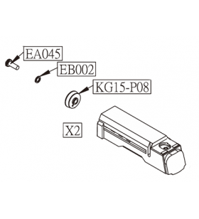 KWC Cylinder Unit Taurus 24/7 G2 GBB Co2 Origine Part-X2