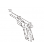 KWC Frame Vide Colt 1911 GBB Co2 Metal Gris Part-Z02 (185529...)