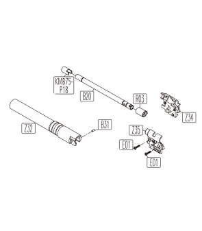 KWC 4.5mm Canon Externe Noir Mat 1911 Co2 (288...) Cybergun Part-Z32