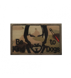 ACM Patch Brodé Be Kind To Dogs John Wick Multicam 80x50mm