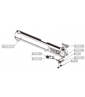 KWC Culasse Métal Jericho 941 Co2 avec Sélecteur