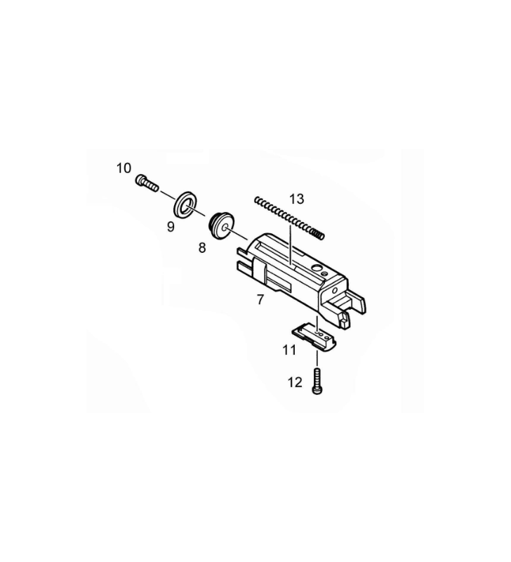 KJW Cylinder, Ring, Head 1911 Part-7 à 13