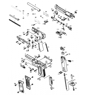 KJW Main Chassis (Right) M9 Part-34N