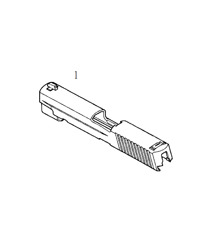 KJW Sig Slide Vide KP-01 Black Part-1