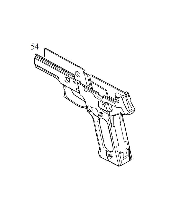 KJW Sig Frame Vide KP-01 Black Part-54