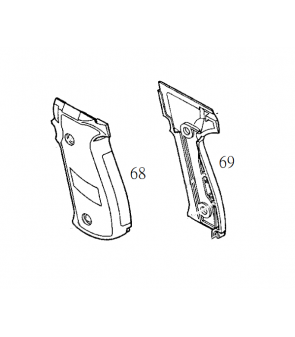 KJW Plaquette / Grip ( Left&Right) KP-01 P226 Part:68-69