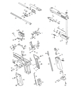 KJW Sig Slide Vide KP-01 Black Part-1