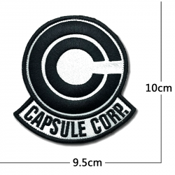 ACM Patch Brodé Capsule Corp. DBZ Noir/Blanc 100x85mm