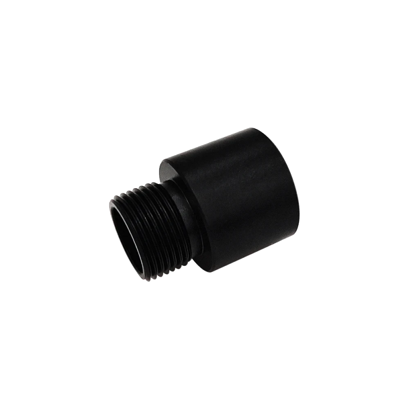 ACM Adaptateur silencieux 16mm+ vers 14mm- Alu  Bk