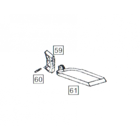 WE Trigger Silver x3Trous 1911 Part-59-60-61